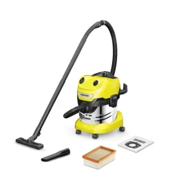 Aspiratori-Karcher Aspiratore solidi liquidi elettrico "wd4s" 1000w 20 lt