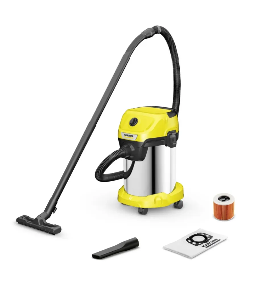 Karcher Aspiratori|Aspiratore solidi liquidi elettrico "wd3" 1000w 19lt 45l/s