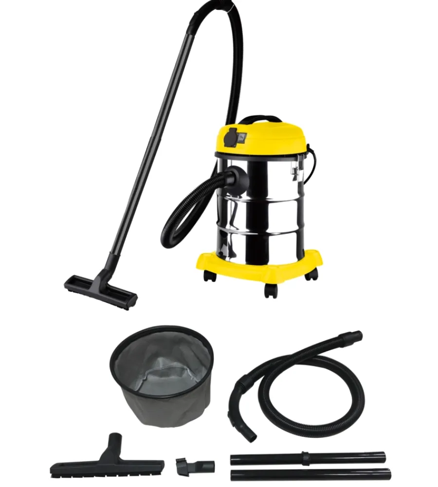 Clearance Aspiratore solidi liquidi elettrico 1200w 30 lt 33 l/s Aspiratori