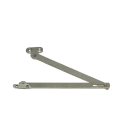Ferramenta Per Mobili E Infissi|Aste snodate con fermo - 250 mm. - ferro nichelato - 2 pz.