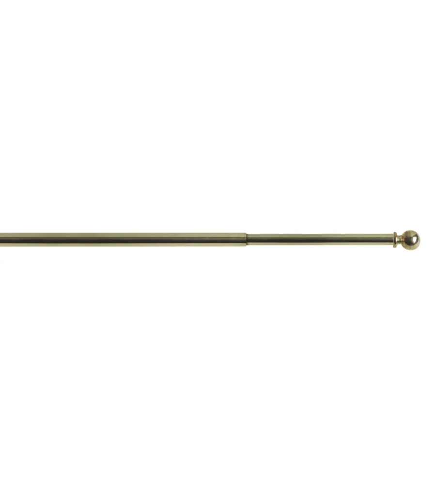 Tessile D'Arredo- Astina ottone lucido estensibile da 40 a 60 cm
