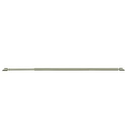 Tessile D'Arredo- Astina per tendine alluminio nichel  terminale a tronchetto estensibile da 30 a 40 cm