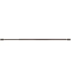 Tessile D'Arredo- Astina per tendine alluminio bronzo terminale a cilindro estensibile da 40 a 60 cm