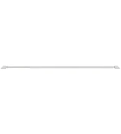 Tessile D'Arredo|Astina per tendine alluminio bianca terminale a tronchetto estensibile da 40 a 60 cm