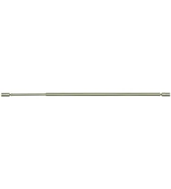 Tessile D'Arredo|Astina per tendine alluminio nichel terminale a cilindro estensibile da 60 a 80 cm