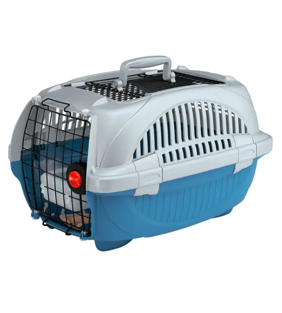 Trasportini Per Cane-Ferplast Atlas deluxe 10 open blu - trasportino per cane -