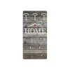 Decorazione Ambienti- Attaccapanni "home" in legno con 5 ganci, 45x90x1 cm