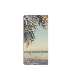 Decorazione Ambienti- Attaccapanni "palm" in legno con 5 ganci, 45x90x1 cm
