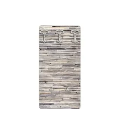 Clearance Attaccapanni "stones" in legno con 5 ganci, 45x90x1 cm Decorazione Ambienti