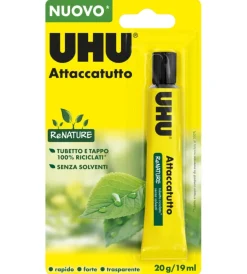 Hot Attaccatutto senza solventi uhu trasparente, 20 gr Colle