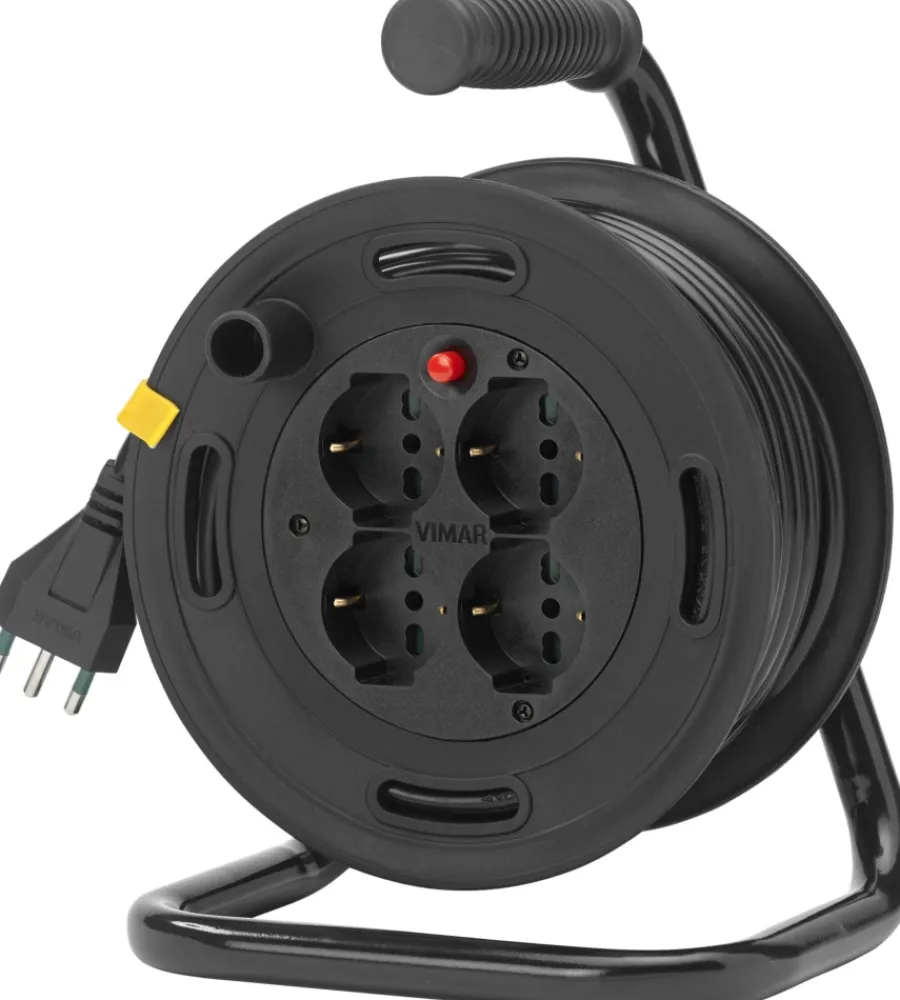 Vimar Avvolgicavi|Avvolgicavo 16a 4 uscite universali 15 m