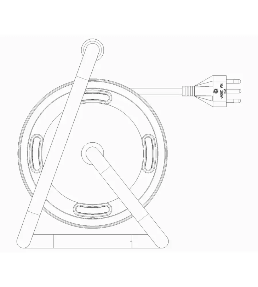Vimar Avvolgicavi|Avvolgicavo 16a 4 uscite universali 15 m