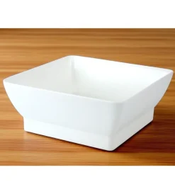 Conservazione Alimenti|Bacinella "moplen" quadrata bianca