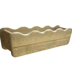 Coltivazione E Cura|Balconiera da esterno "fala" in legno di pino 80x20x20 cm