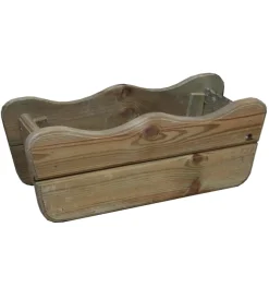 Sale Balconiera da esterno "fala" in legno di pino 50x20x20 cm Coltivazione E Cura