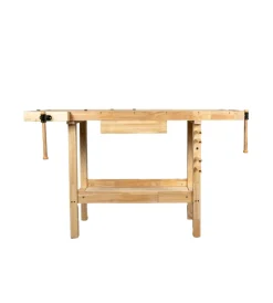 Officina E Garage- Banco da lavoro easy system in legno di quercia 148x61x86cm