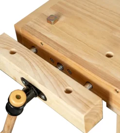 Officina E Garage- Banco da lavoro easy system in legno di quercia 148x61x86cm
