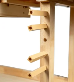 Officina E Garage- Banco da lavoro easy system in legno di quercia 148x61x86cm