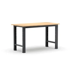 Officina E Garage|Banco da lavoro garage fisso fami "linea 391" in legno di faggio e lamiera grigio antracite 102,4x75x87,7 cm