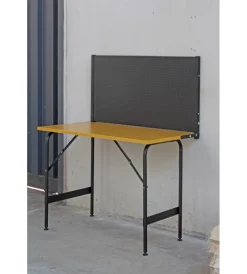 Officina E Garage-Valex Banco da lavoro richiudibile con pannello - 117x60x145 cm