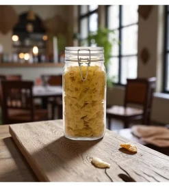 Conservazione Alimenti|Barattolo in vetro con chiusura ermetica bormiioli "fido" 1 lt