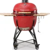 Online Barbecue a carbone "limited 25" in ceramica rosso con rotelle 83x70x90 cm Barbecue