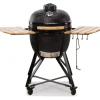 Kamado Bono Barbecue|Barbecue a carbone "media 20" in ceramica nero con rotelle 78x60x75 cm