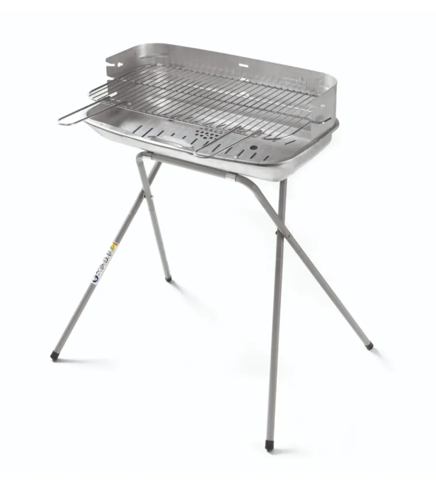 Ompagrill Barbecue|Barbecue a carbone "60-40 aluminized" con griglia 60x36 cm