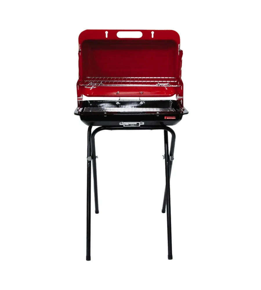 New Barbecue a carbonella a valigetta "sg 47-33" 50x47x95 cm Barbecue