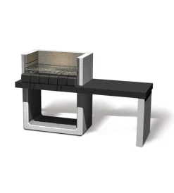 Sarom Fuoco Barbecue|Barbecue a carbonella in calcestruzzo "porto new" 160x51,5x97 cm