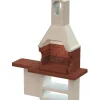 Barbecue-Sarom Fuoco Barbecue a carbonella in calcestruzzo "sparta" 170x64x232 cm