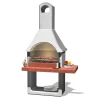 Barbecue-Sarom Fuoco Barbecue a carbonella in cemento "milano" 88x58x197,3 cm