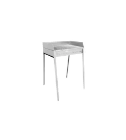 Lisa Barbecue|Barbecue a carbonella "stromboli" in acciaio inox 60,5x59,5x91 cm