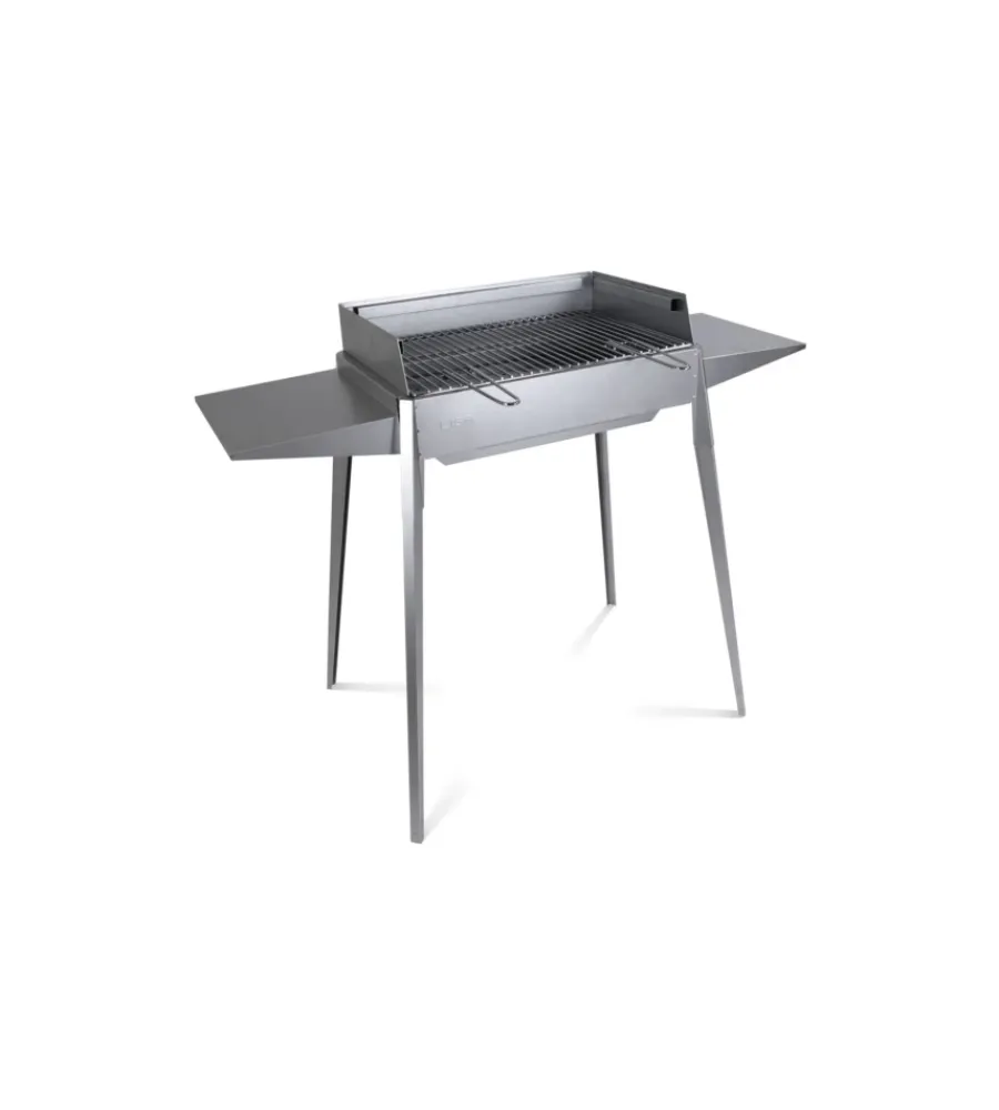 Barbecue-Lisa Barbecue a carbonella "etna" in ferro alluminato 122x62x85 cm