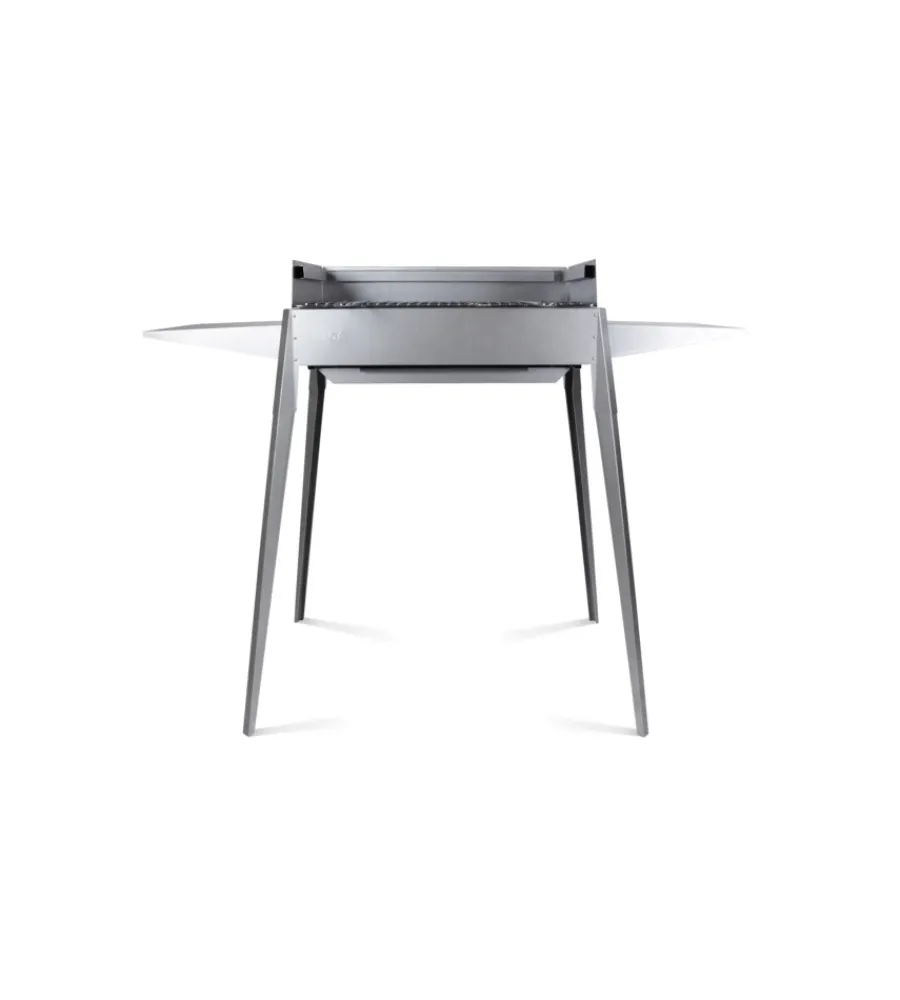 Barbecue-Lisa Barbecue a carbonella "etna" in ferro alluminato 122x62x85 cm