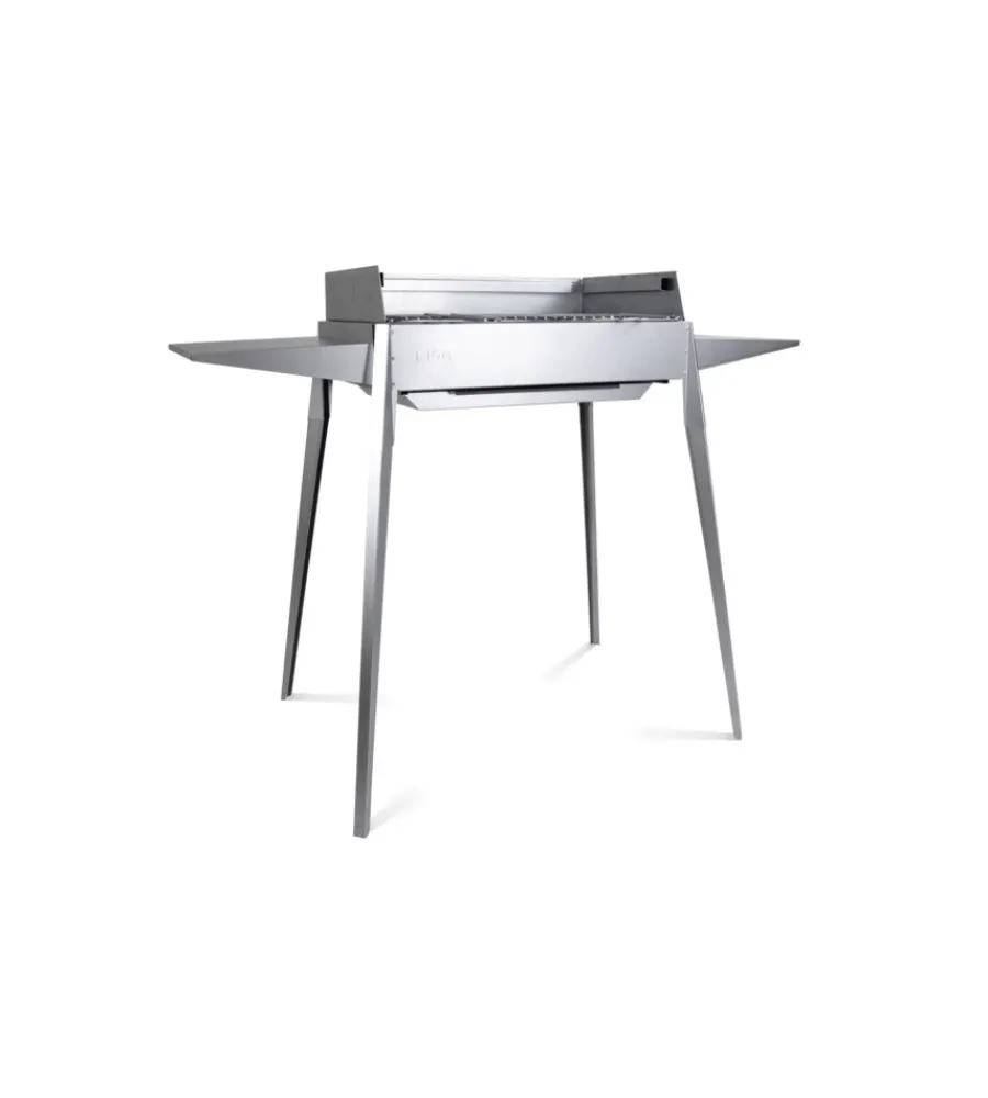 Barbecue-Lisa Barbecue a carbonella "etna" in ferro alluminato 122x62x85 cm