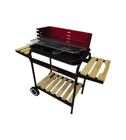 Barbecue a carbonella "vigor calipso" con ruote 103x37x89 cm Barbecue