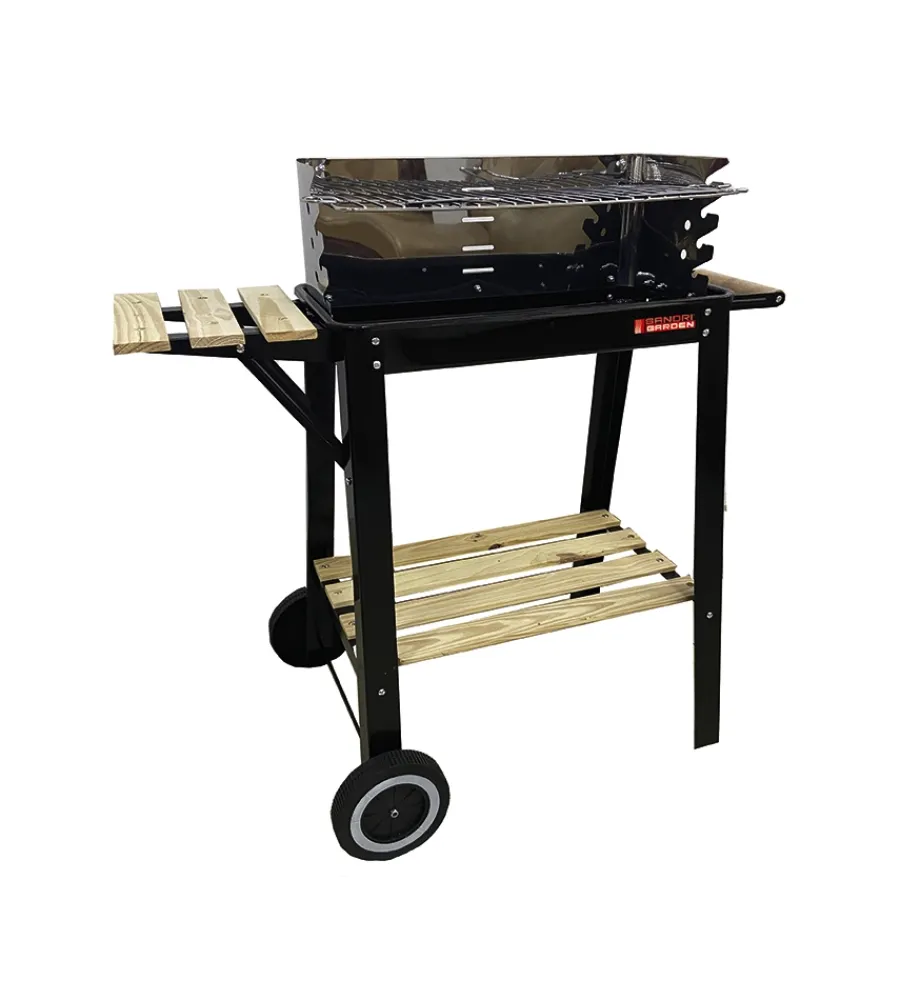 Outlet Barbecue a carbonella "sg 51-24" con ruote 83,5x44,5x87 cm Barbecue