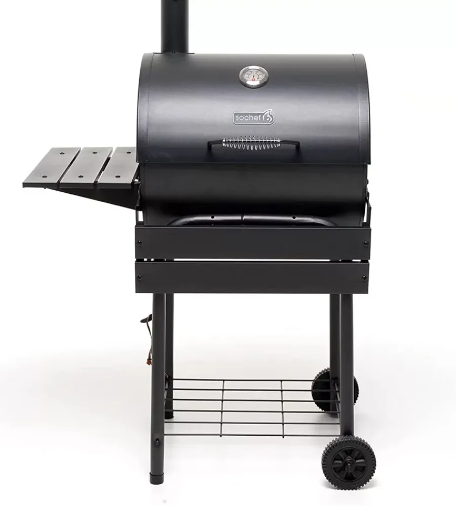 Outlet Barbecue a carbonella "pablo 55" con affumicatore 90x76x126 cm Barbecue
