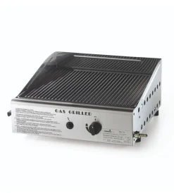 Clearance Barbecue a gas con plancha singola rigata 1 bruciatore 40x43 cm Barbecue