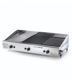 Ompagrill Barbecue|Barbecue a gas con plancha tripla 3 bruciatori 83x44x21,5 cm