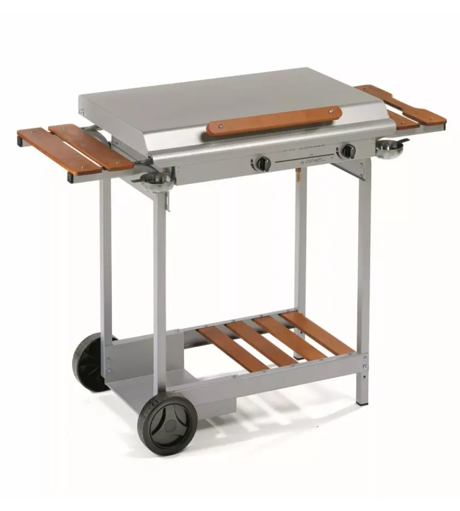 Outlet Barbecue a gas "4068" con plancha doppia 2 bruciatori 114x47x86 cm Barbecue