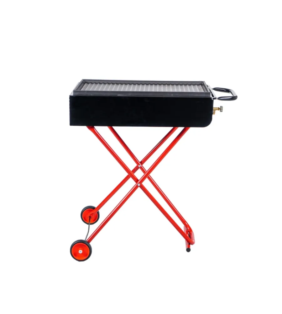 Arnold Barbecue|Barbecue a gas pieghevole con ruote 73x43x74 cm