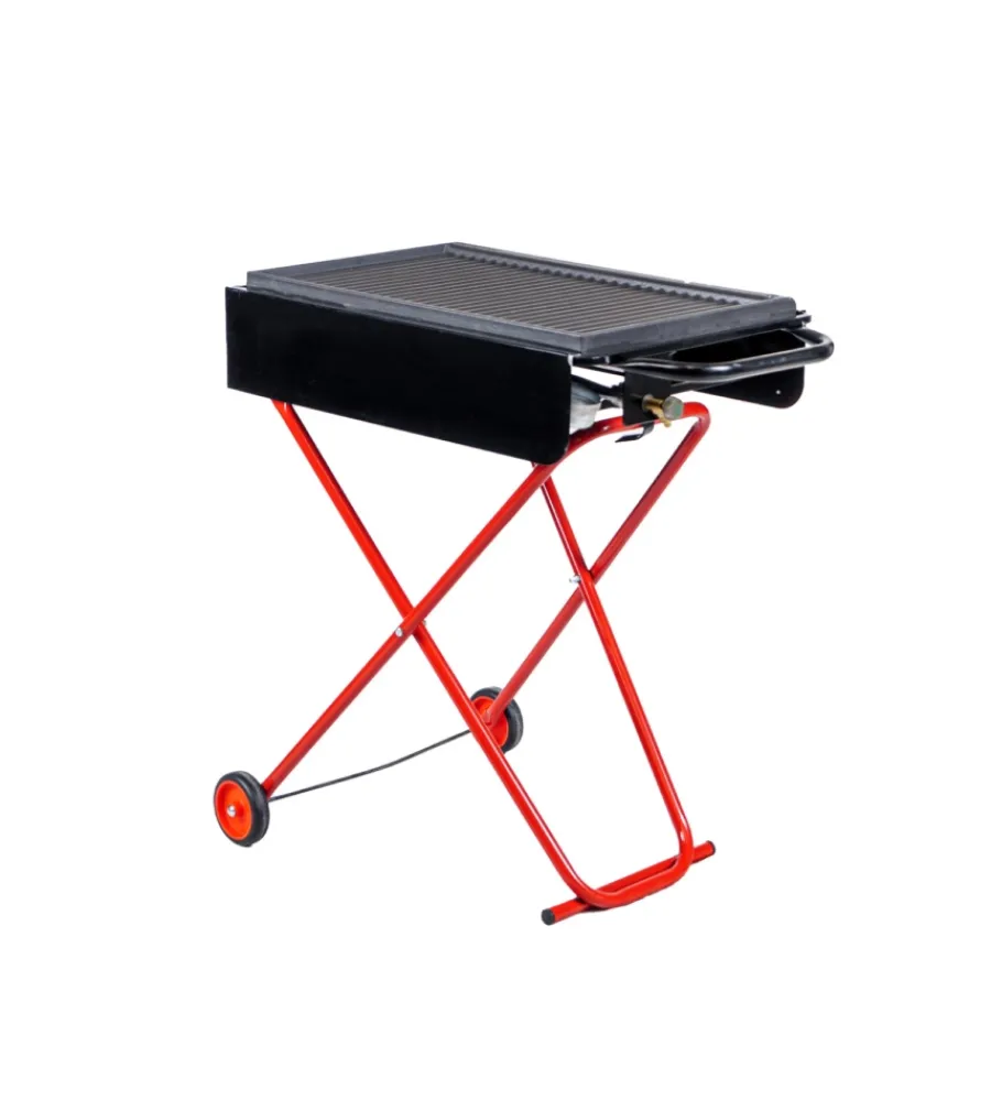 Arnold Barbecue|Barbecue a gas pieghevole con ruote 73x43x74 cm