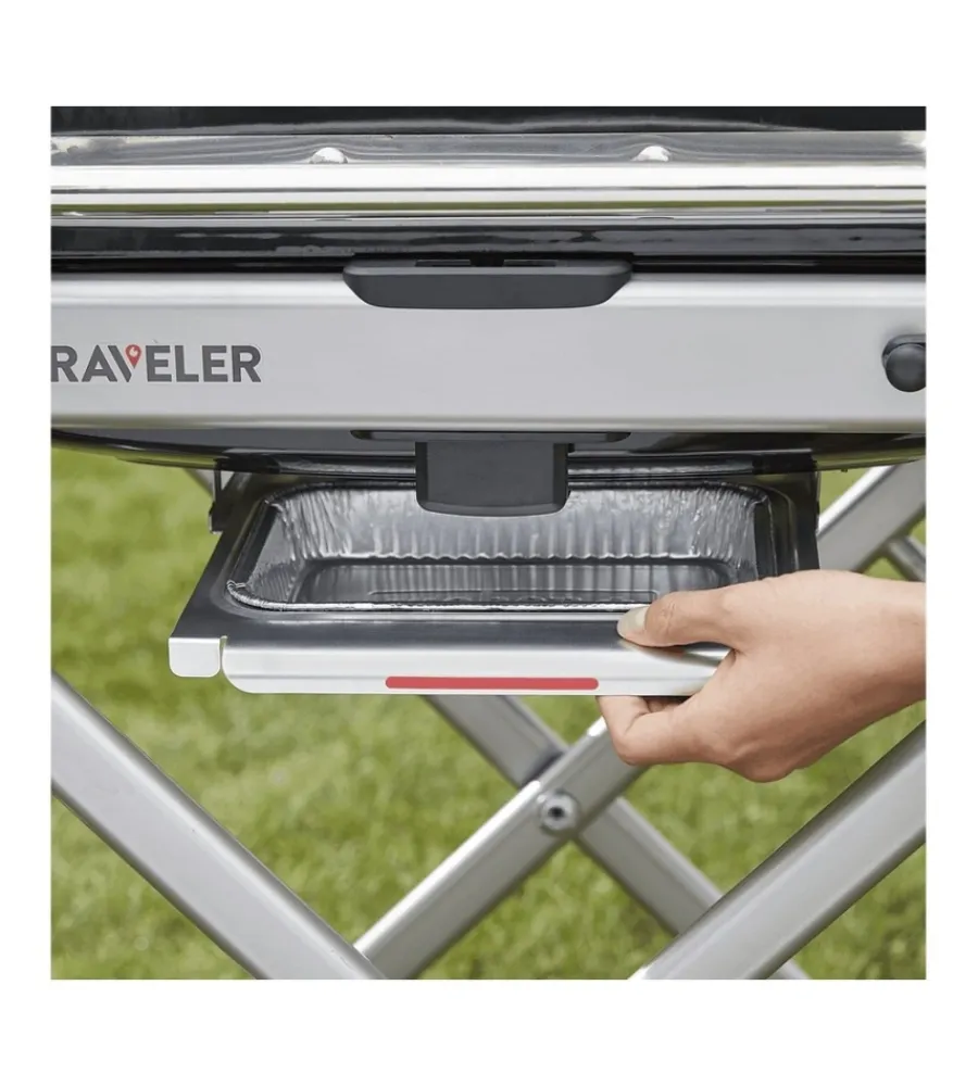 Sale Barbecue a gas portatile "traveler" con griglia 63,5x34,3 cm Barbecue