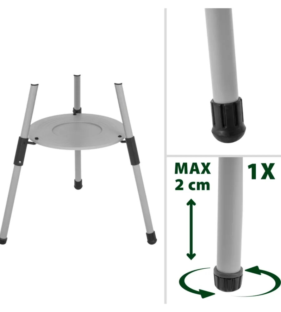 Brunner Barbecue|Barbecue a gas portatile "devil bbqruiser ht 30" con griglia reversibile ø47 cm