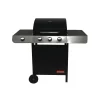 Barbecue a gas "cuba" 3 bruciatori e fornello laterale 110x51x100 cm Barbecue