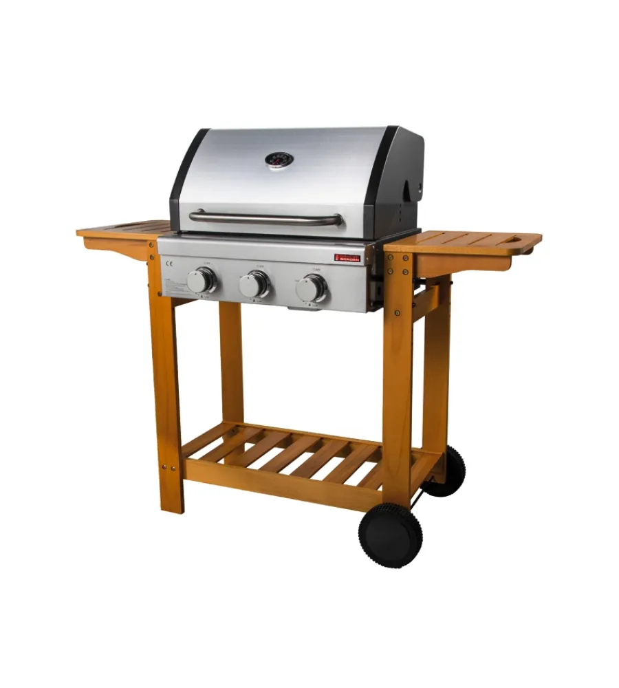 Sandrigarden Barbecue|Barbecue a gas "australia" 3 bruciatori 130x58x105 cm