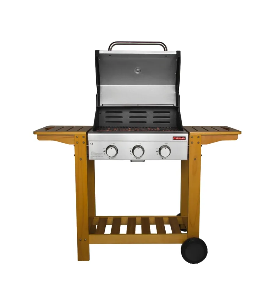 Sandrigarden Barbecue|Barbecue a gas "australia" 3 bruciatori 130x58x105 cm