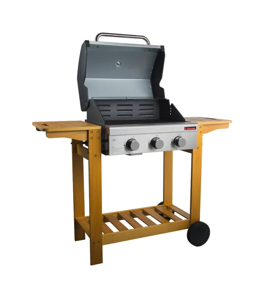 Sandrigarden Barbecue|Barbecue a gas "australia" 3 bruciatori 130x58x105 cm